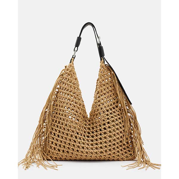 Allsaints Australia Womens Sabine Crochet Bag Almond AU36-708